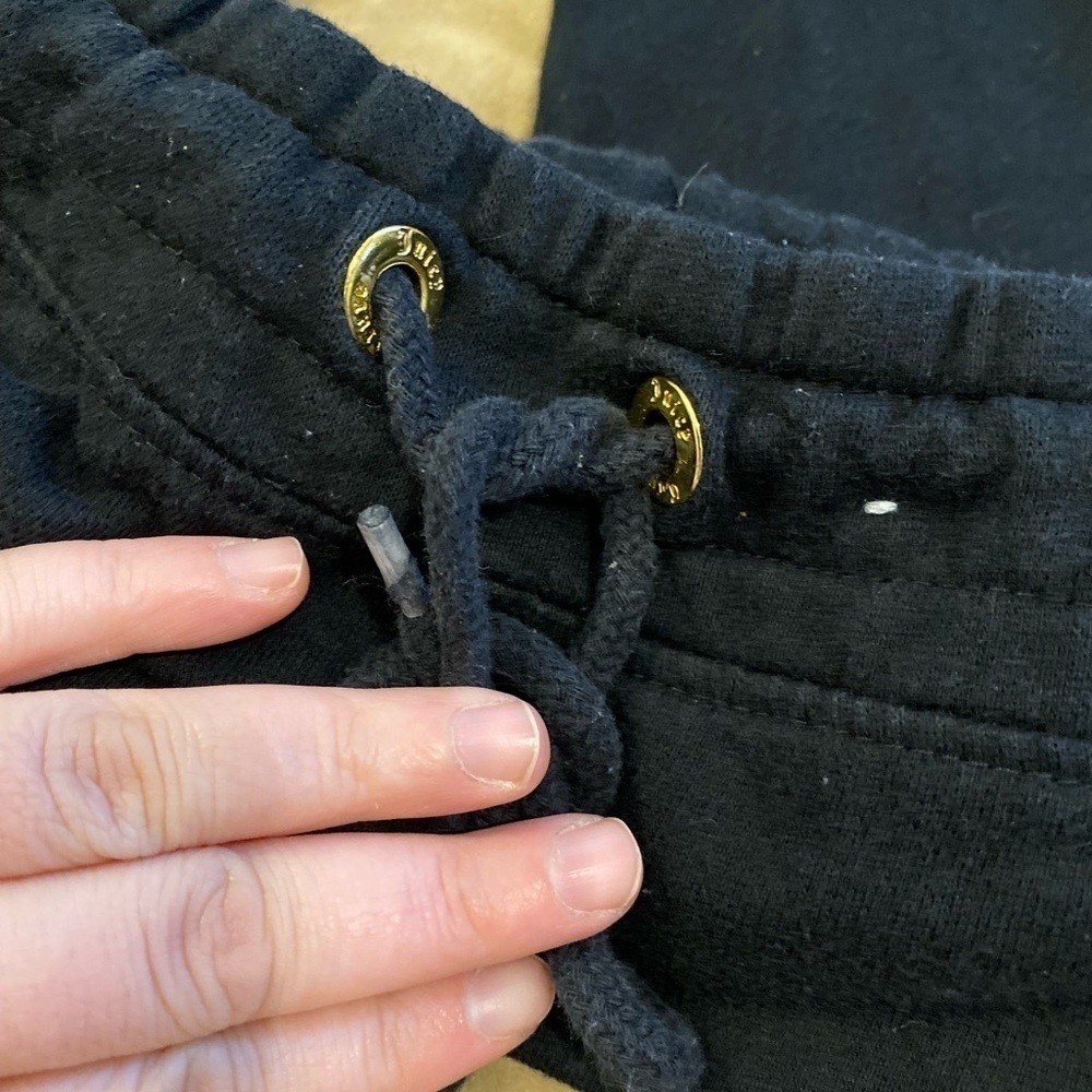 Juicy Couture black jogger sweatpants velour - Picture 3 of 5